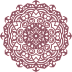 Decoración mandala de madera