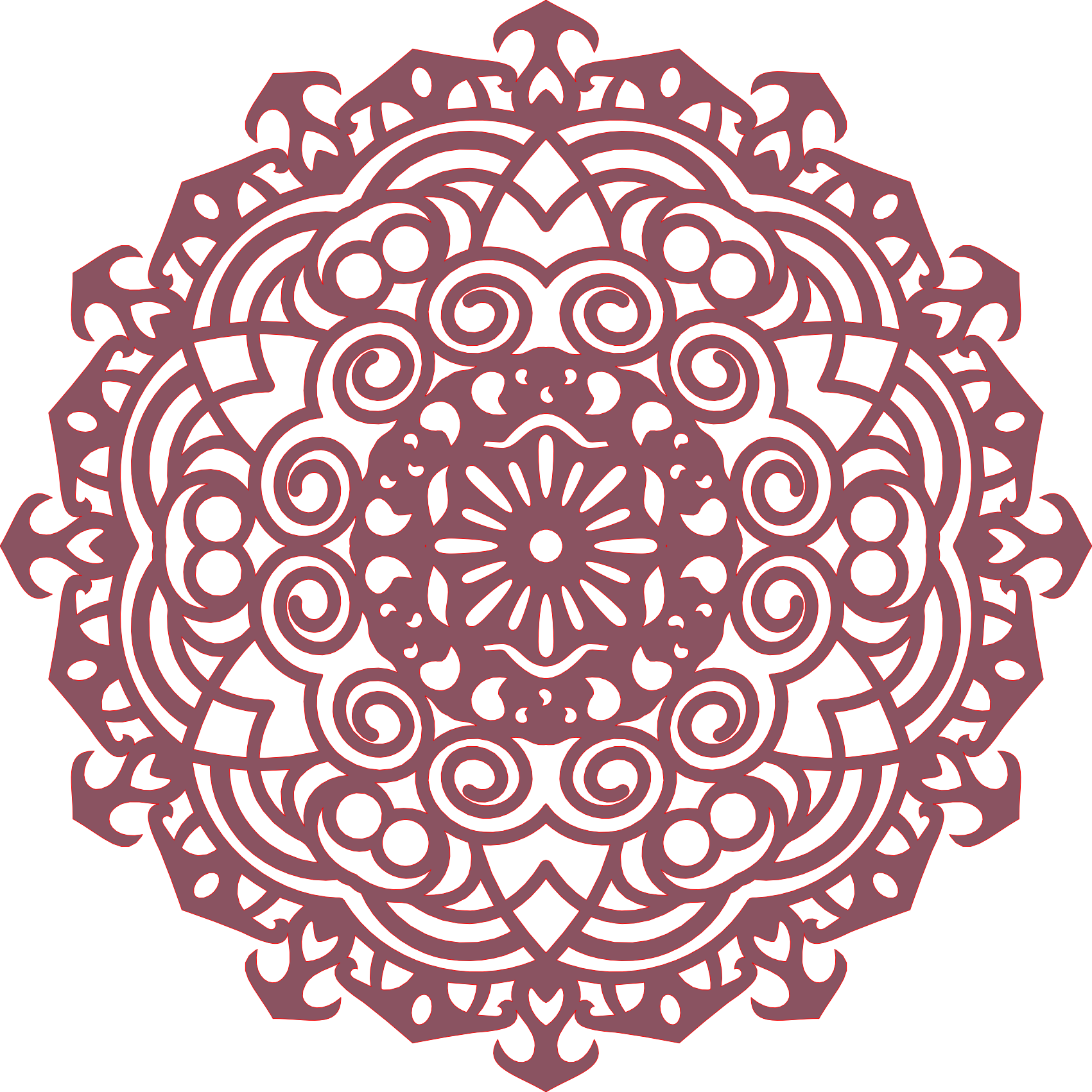 Decoración mandala de madera