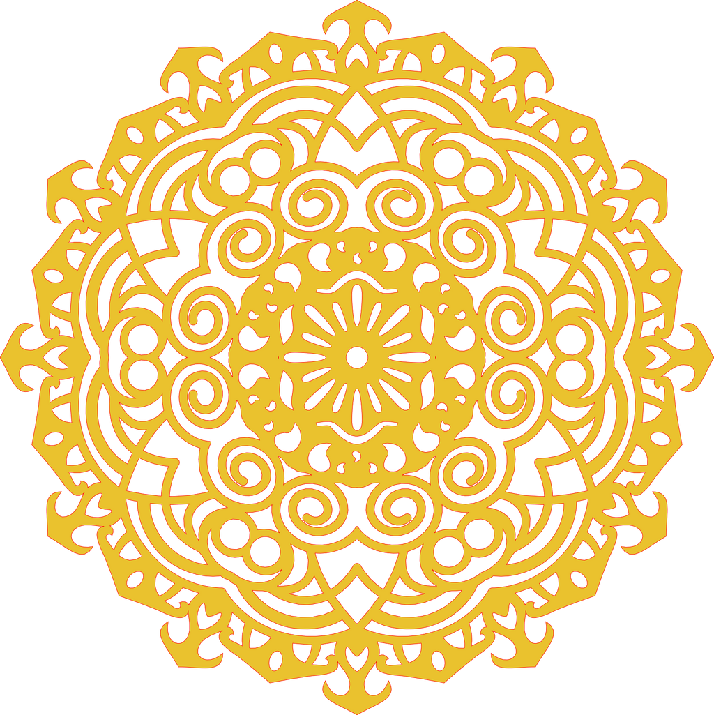 Decoración mandala de madera