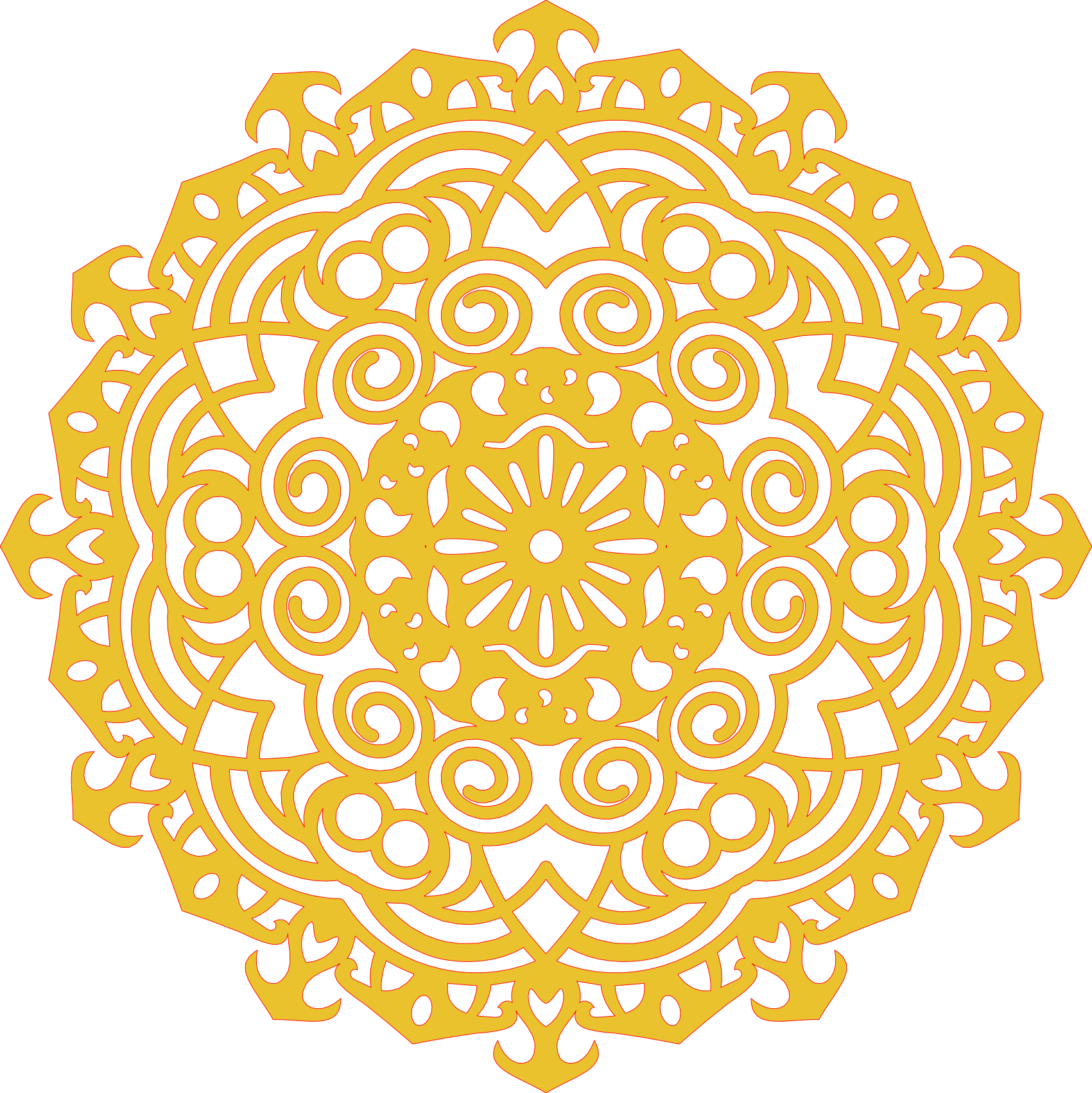 Decoración mandala de madera