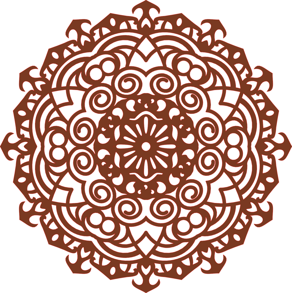 Decoración mandala de madera