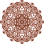 Decoración mandala de madera