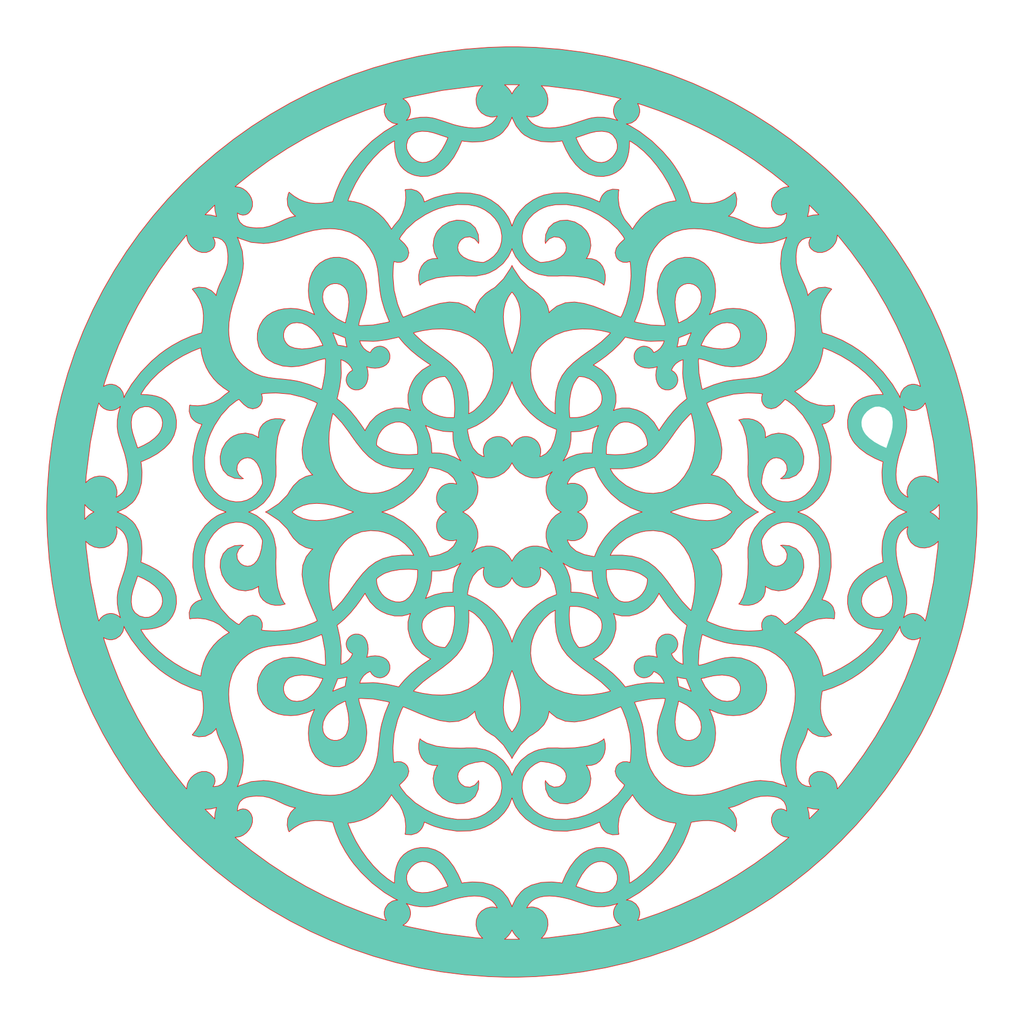 Decoración mandala de madera