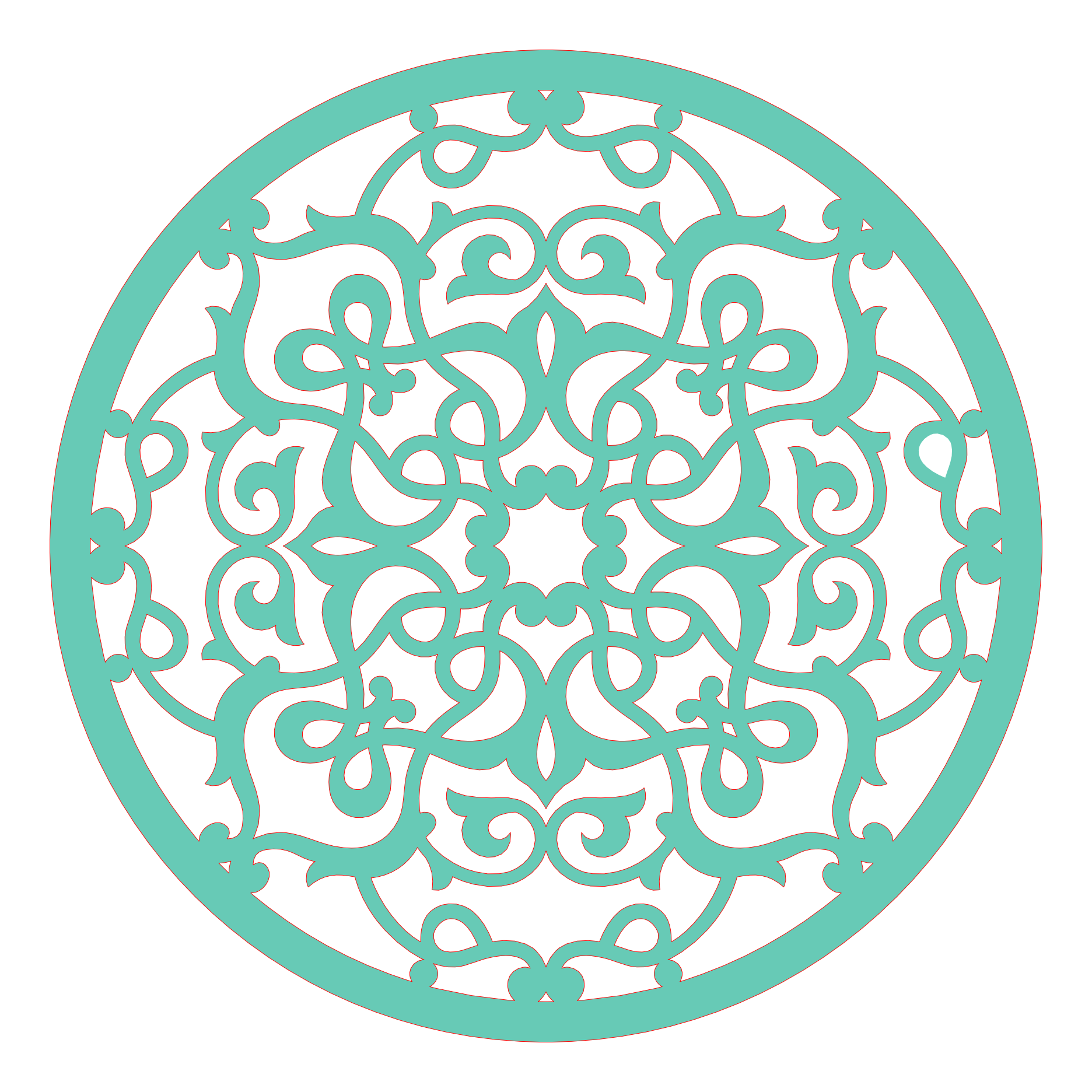 Decoración mandala de madera