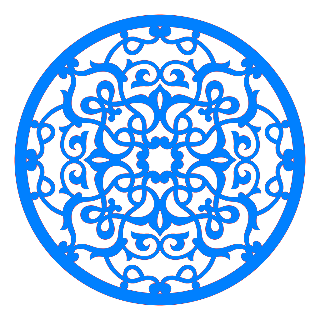 Decoración mandala de madera