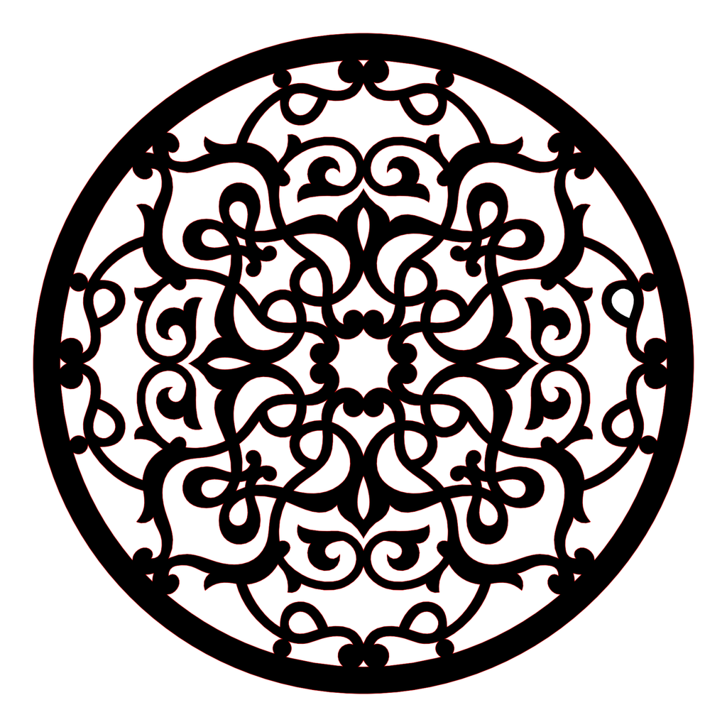 Decoración mandala de madera