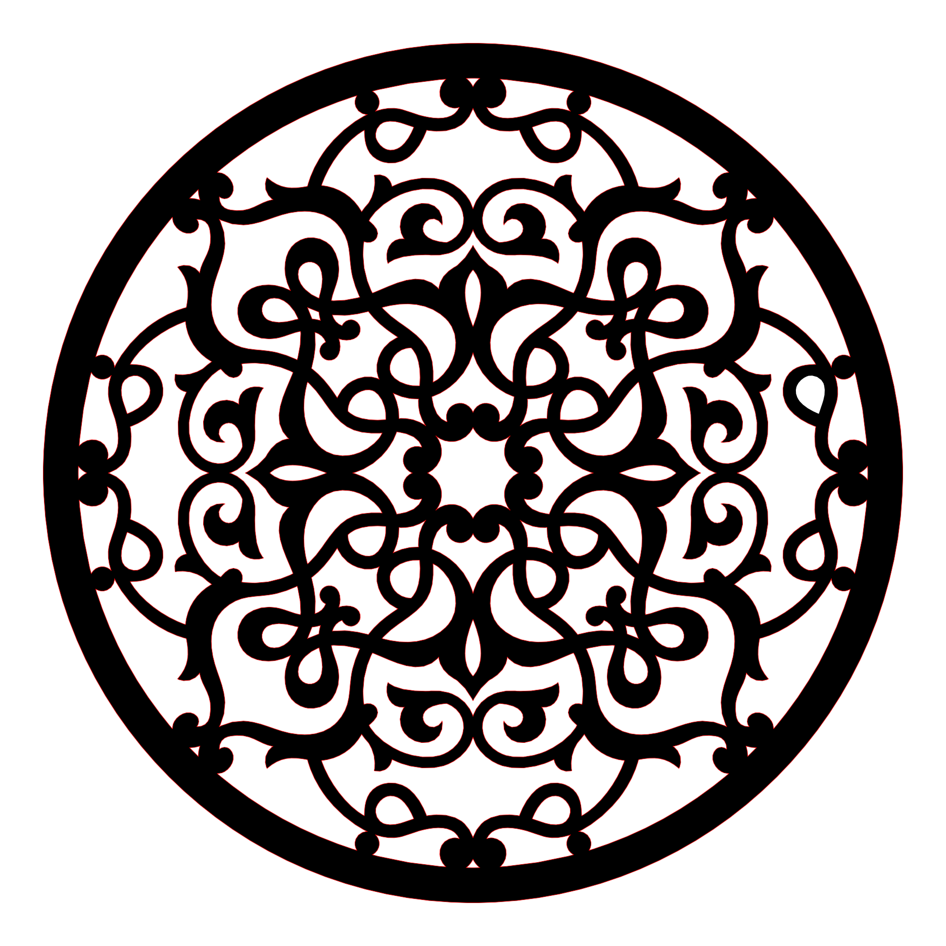 Decoración mandala de madera