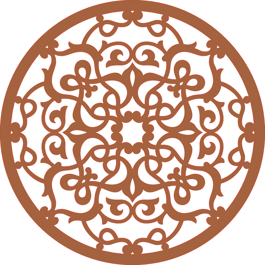 Decoración mandala de madera