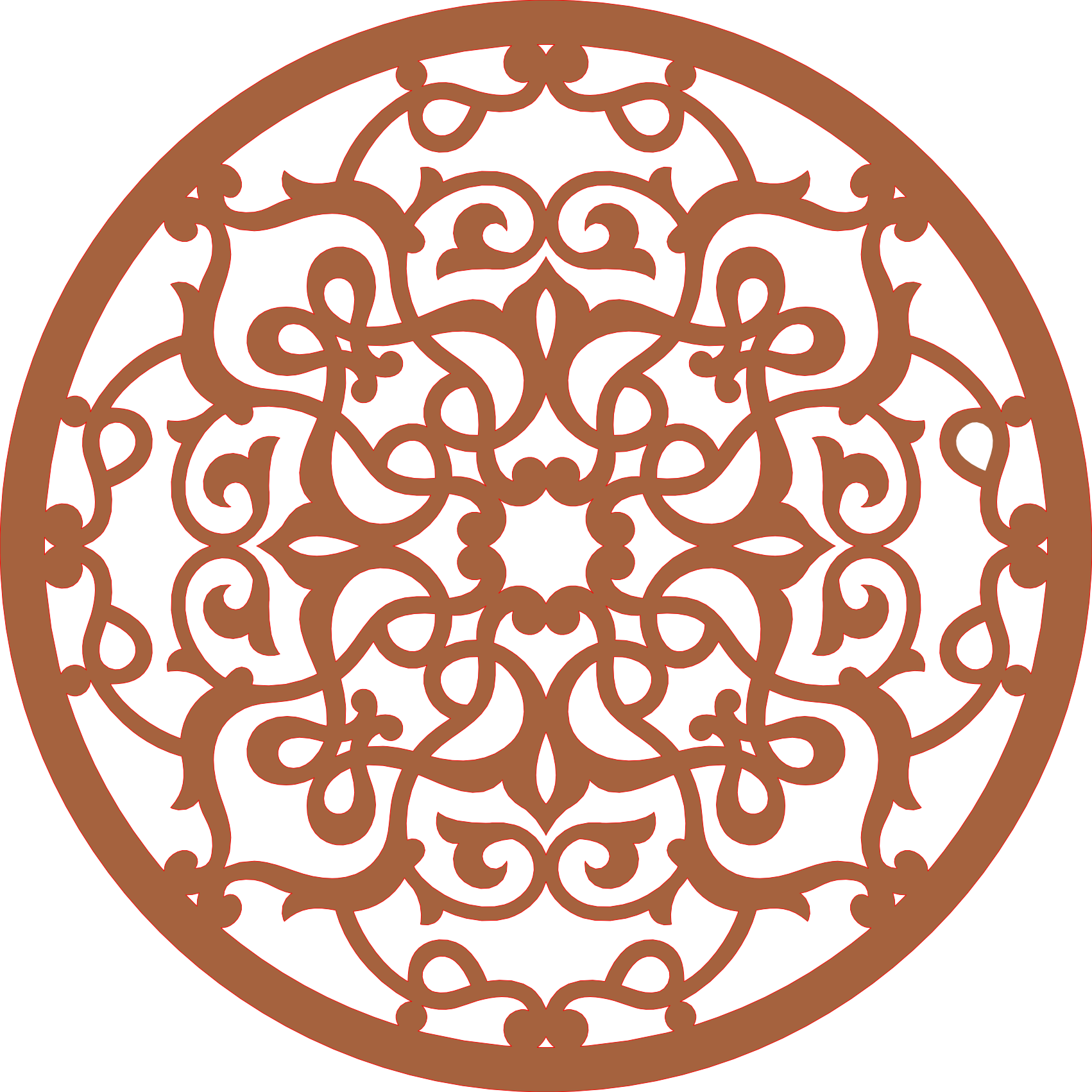 Decoración mandala de madera