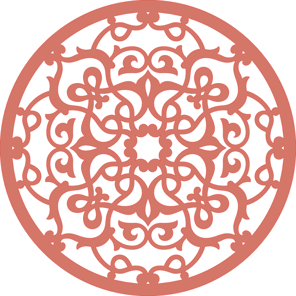 Decoración mandala de madera