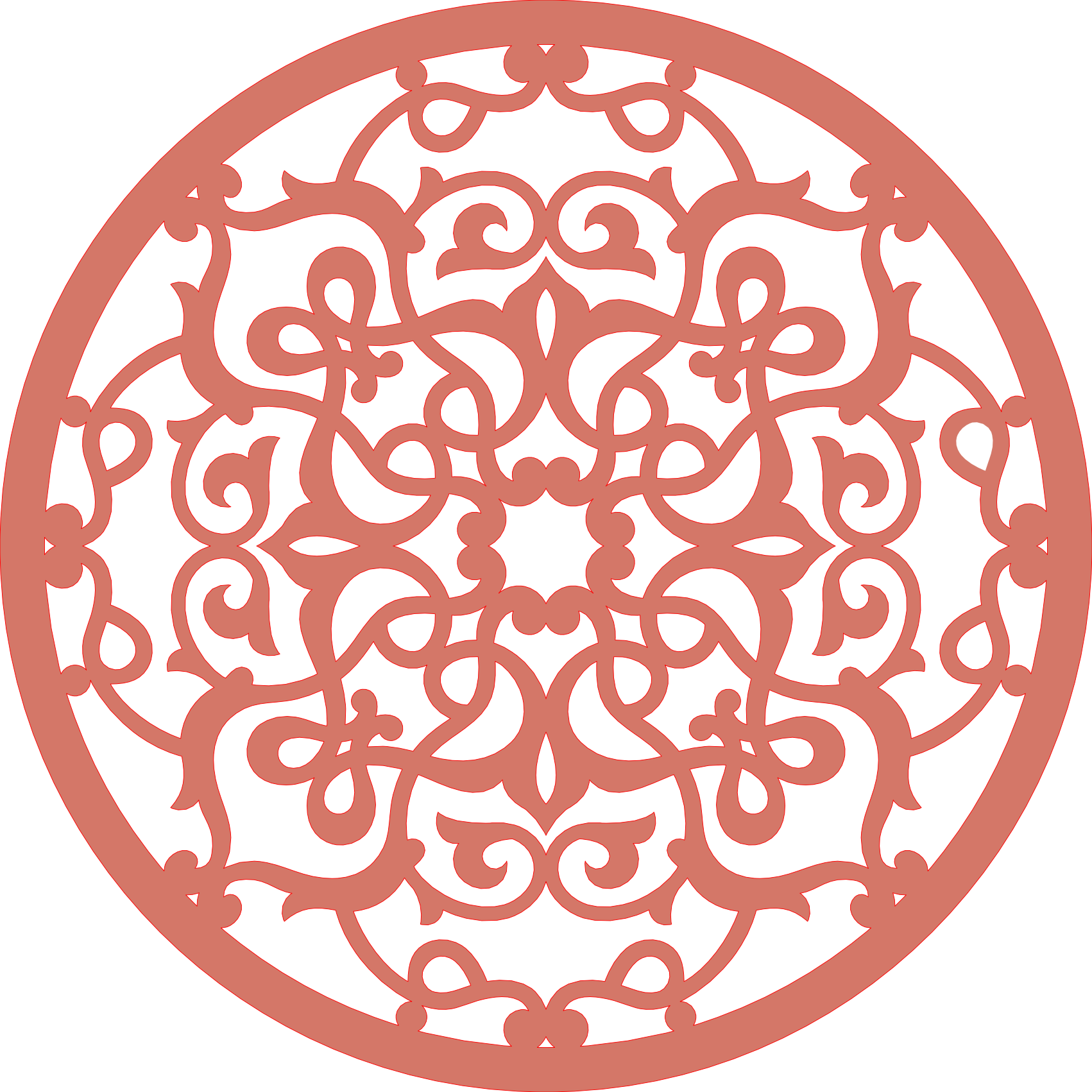 Decoración mandala de madera