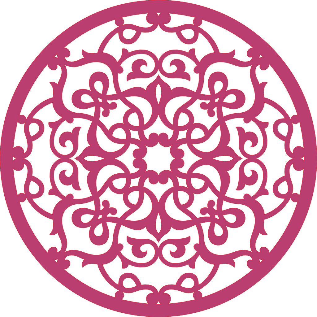 Decoración mandala de madera