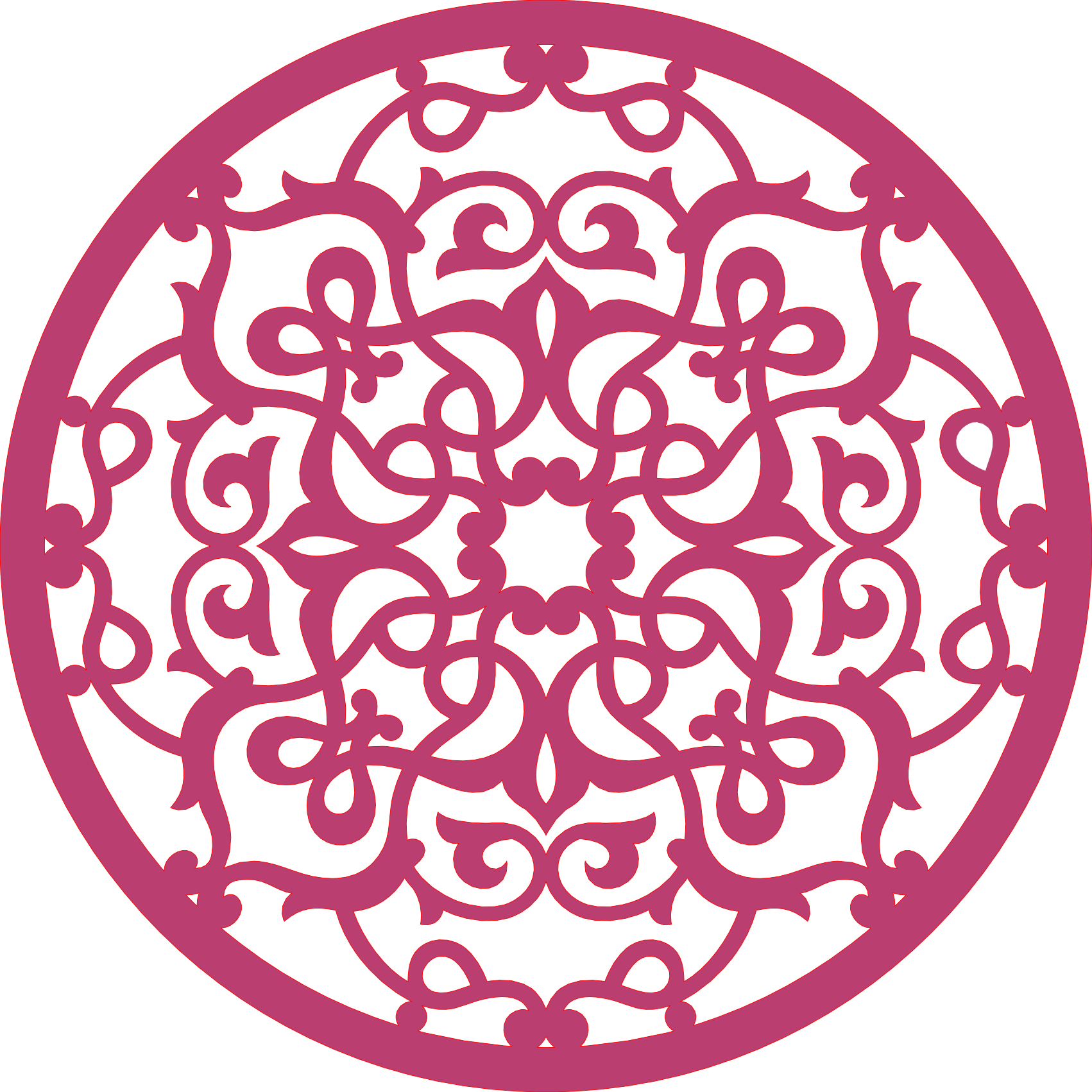 Decoración mandala de madera