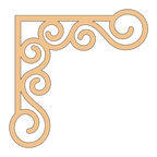 Esquina madera ( par, 2 piezas ) 047