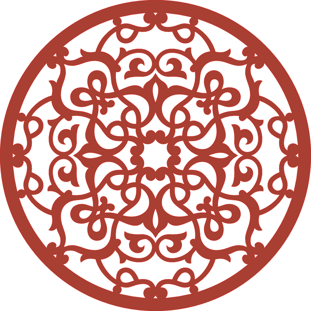 Decoración mandala de madera