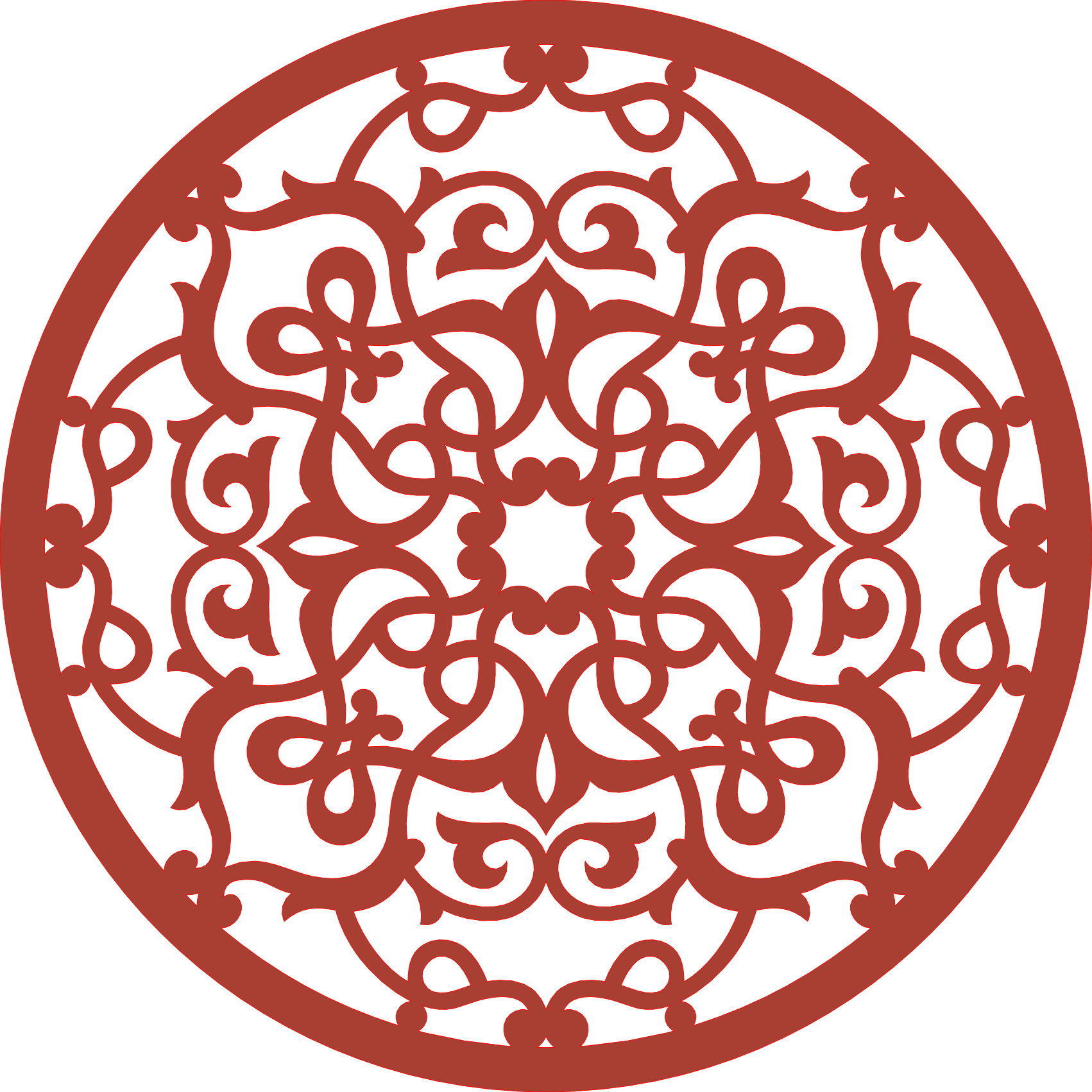 Decoración mandala de madera