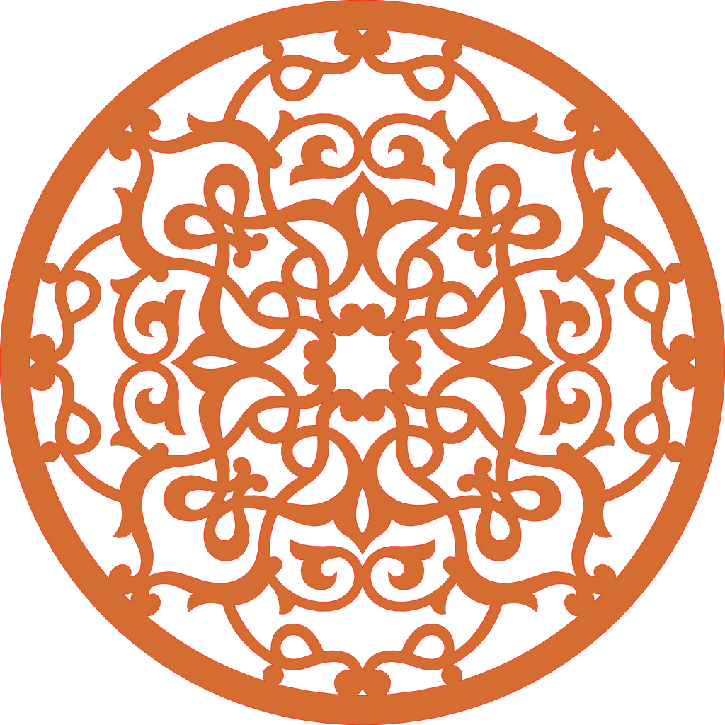 Decoración mandala de madera