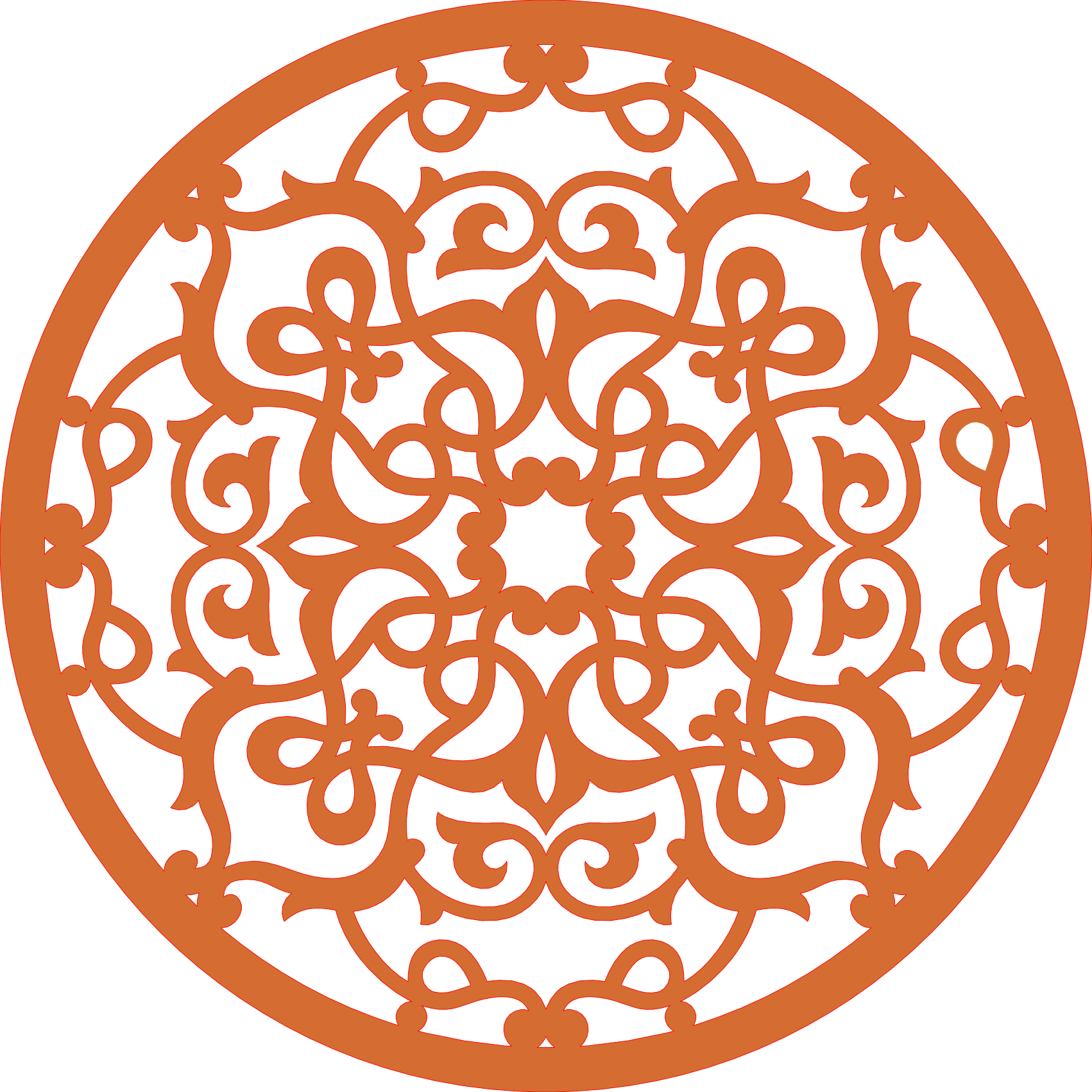 Decoración mandala de madera