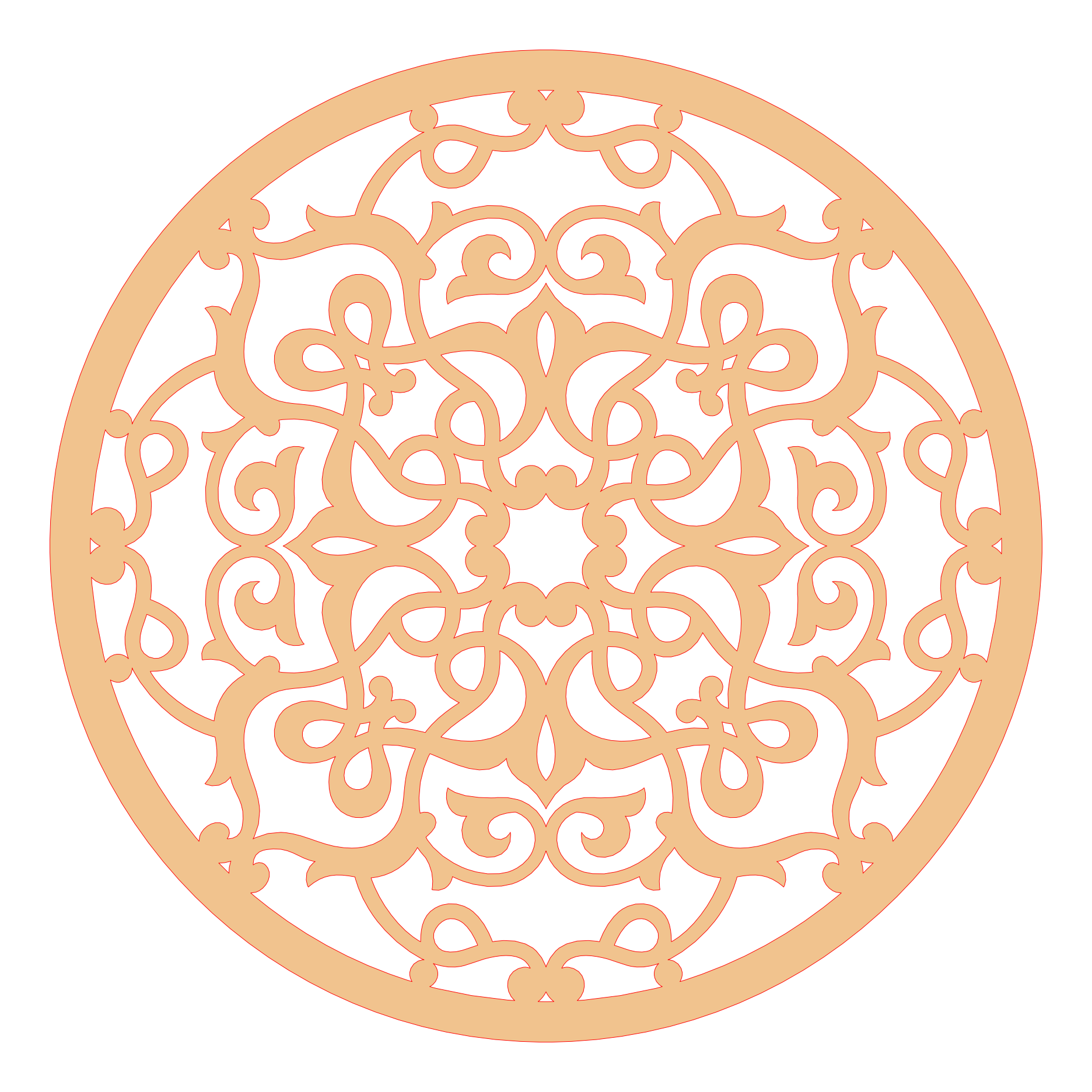 Decoración mandala de madera