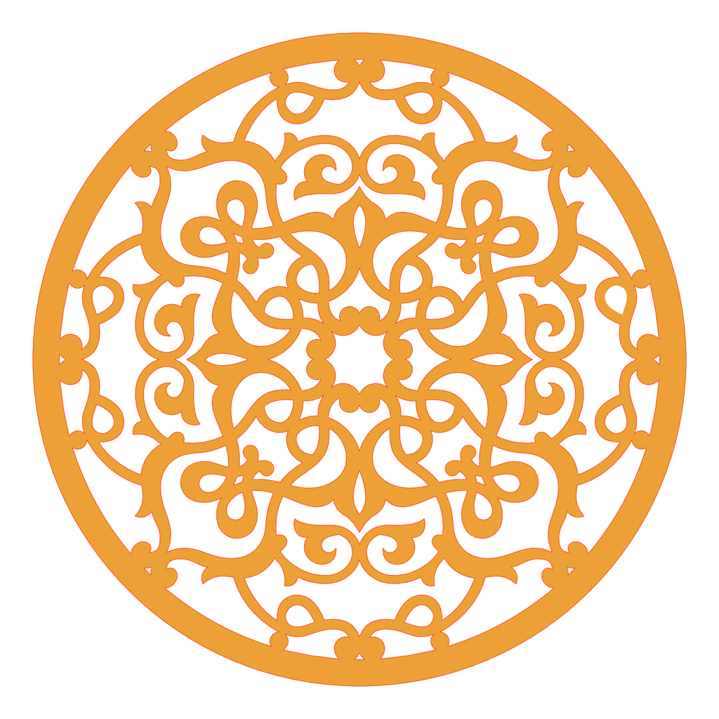 Decoración mandala de madera