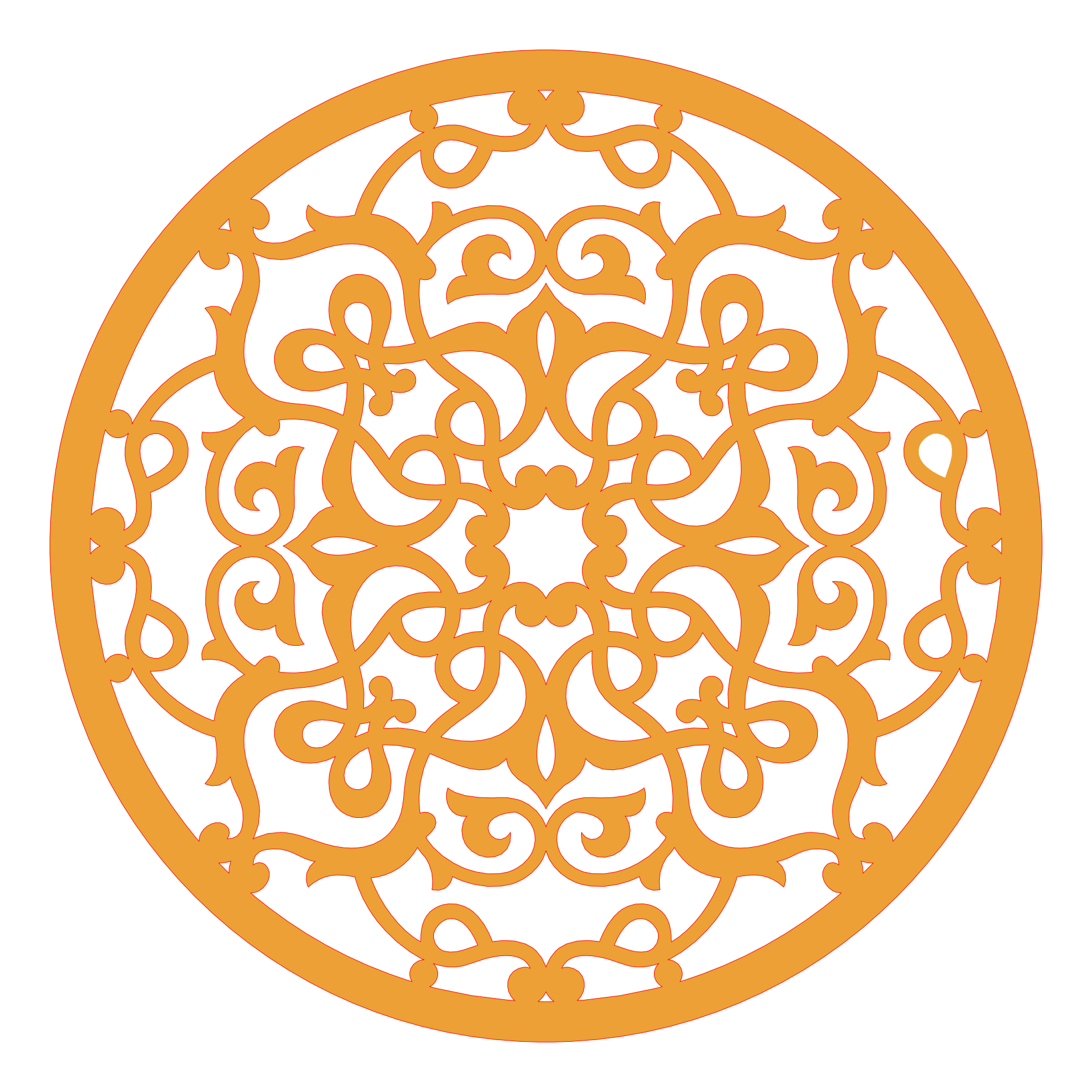 Decoración mandala de madera