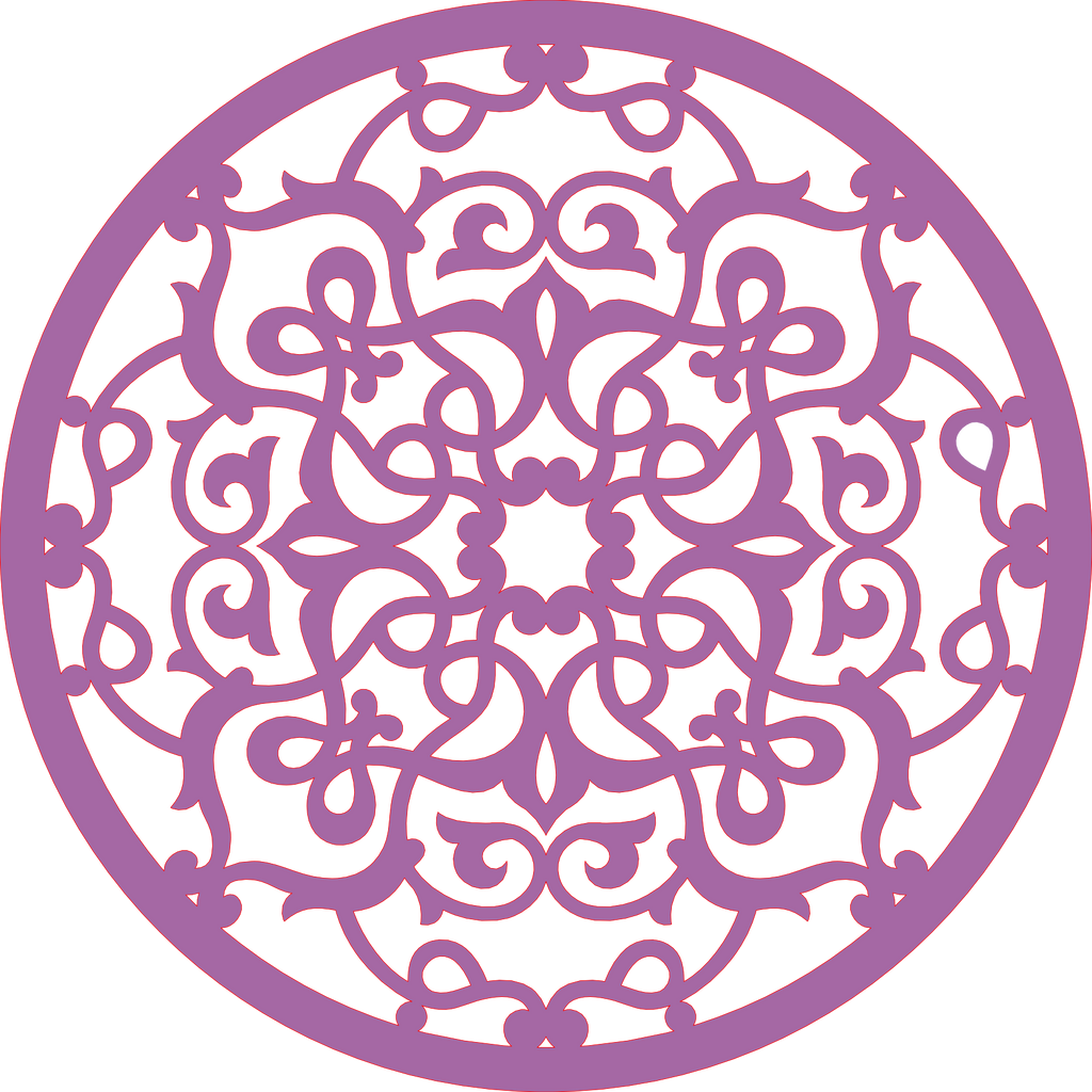 Decoración mandala de madera