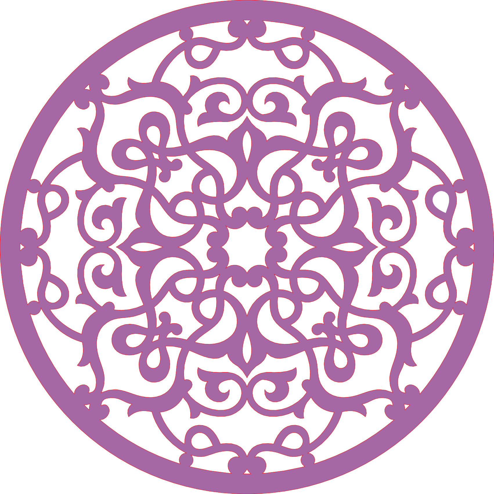 Decoración mandala de madera