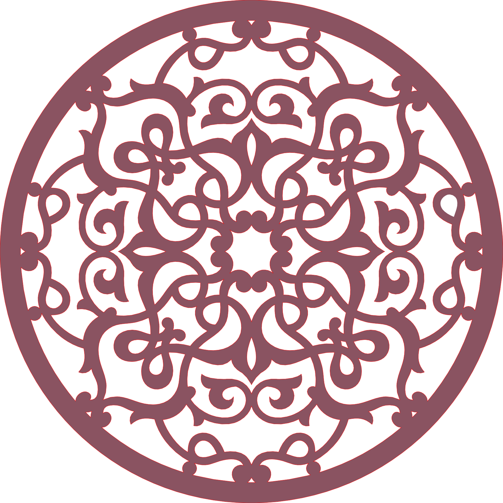 Decoración mandala de madera