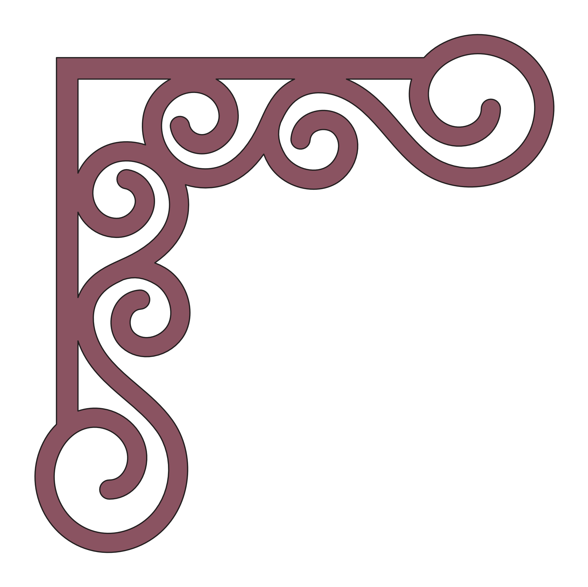 Esquina madera ( par, 2 piezas ) 047