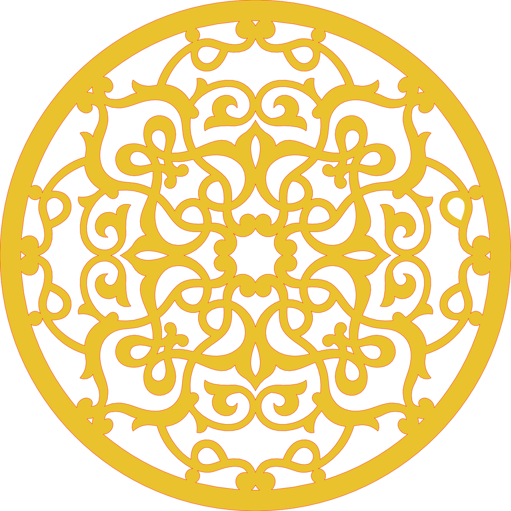 Decoración mandala de madera