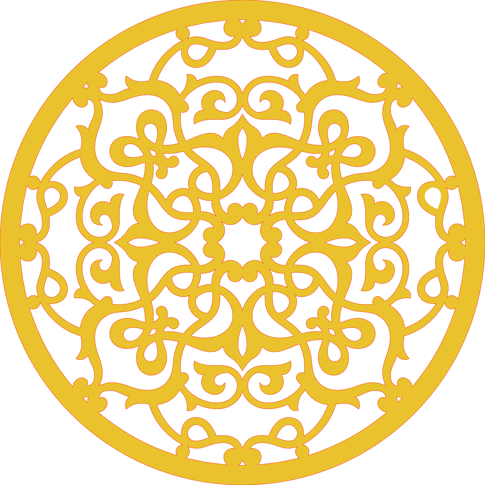 Decoración mandala de madera