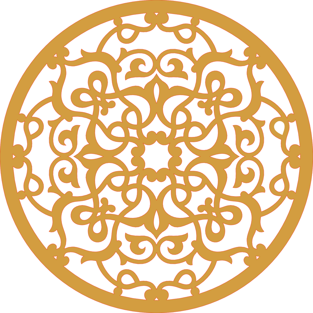 Decoración mandala de madera