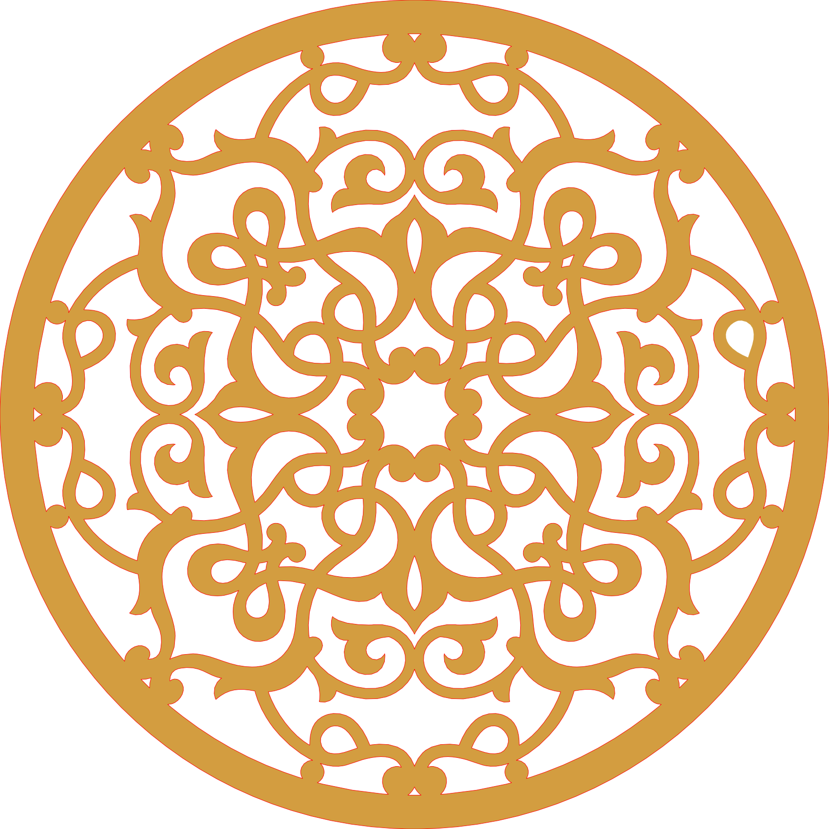 Decoración mandala de madera