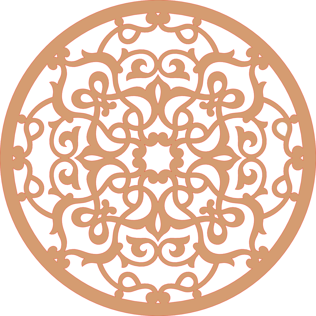 Decoración mandala de madera