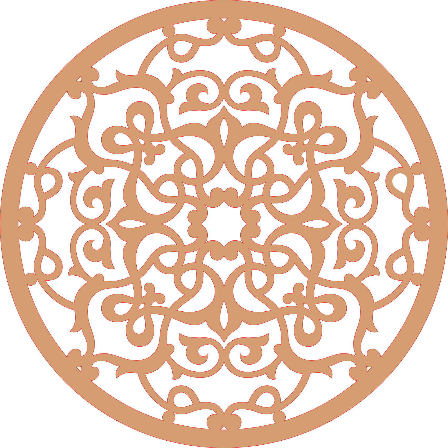 Decoración mandala de madera