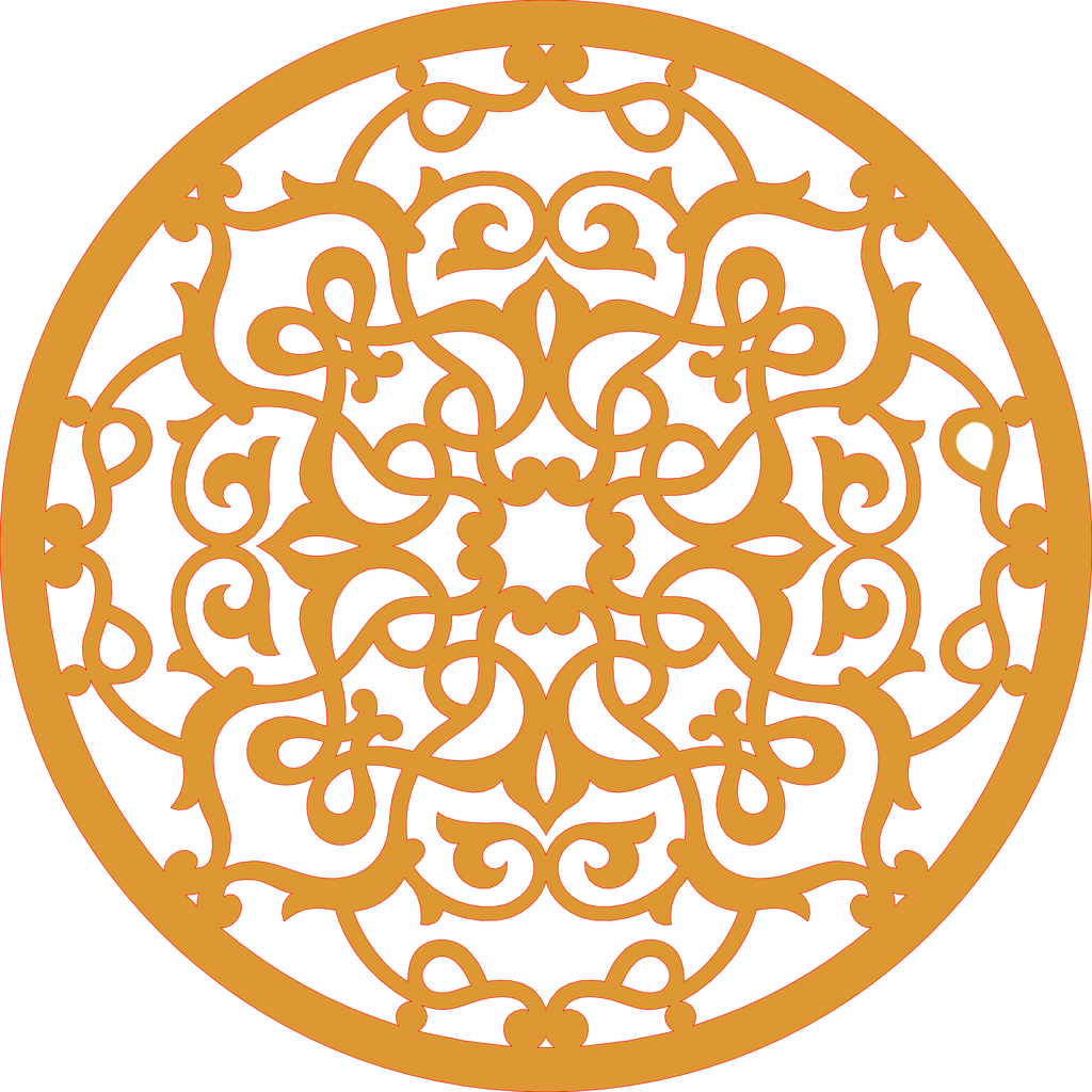 Decoración mandala de madera