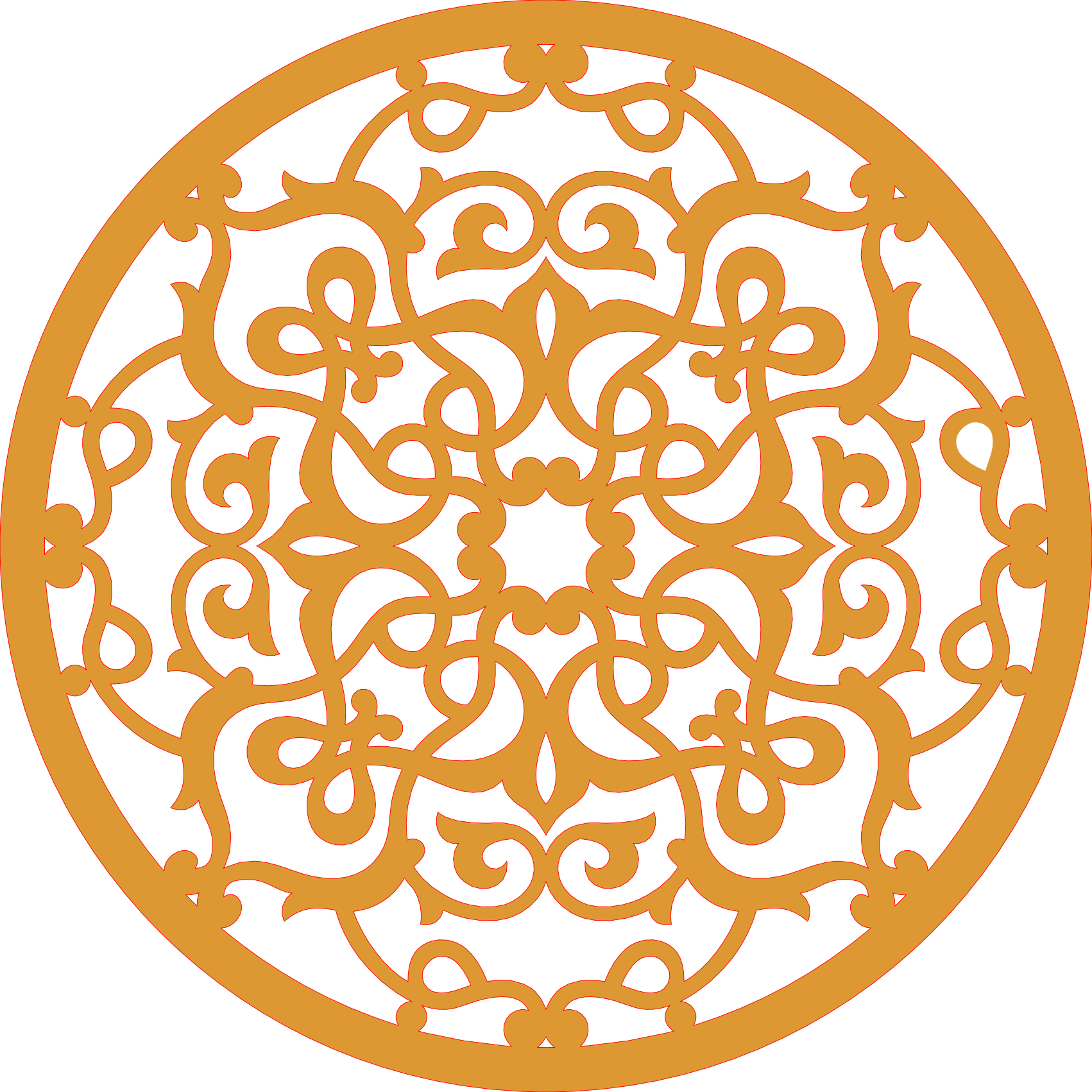 Decoración mandala de madera