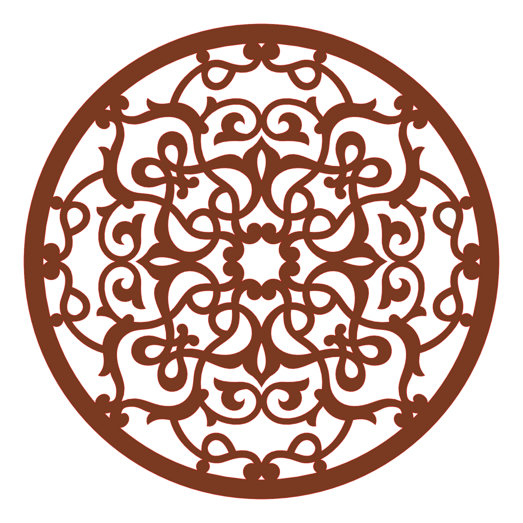 Decoración mandala de madera