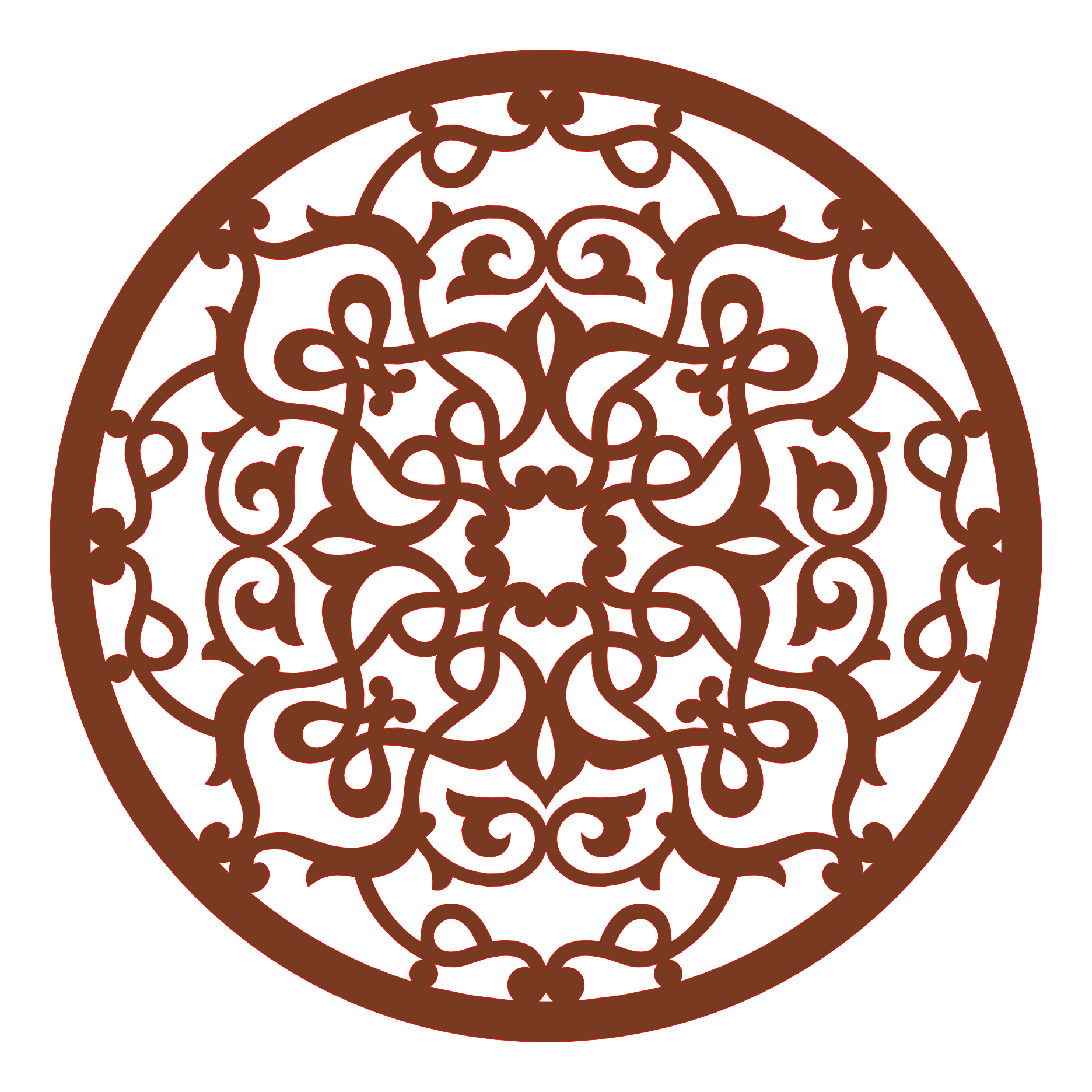 Decoración mandala de madera