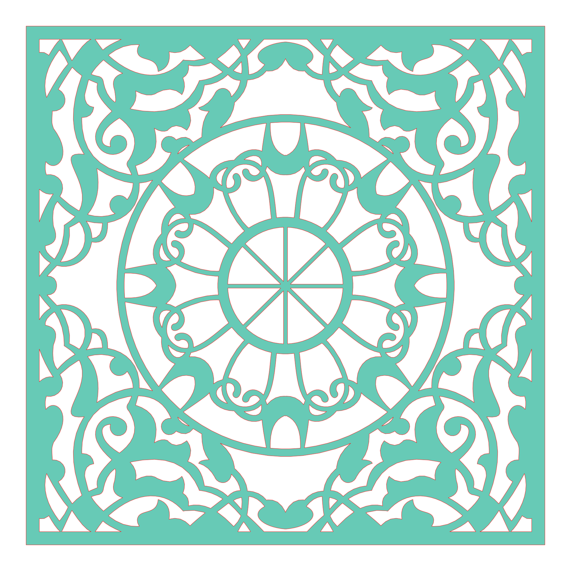 Decoración mandala de madera