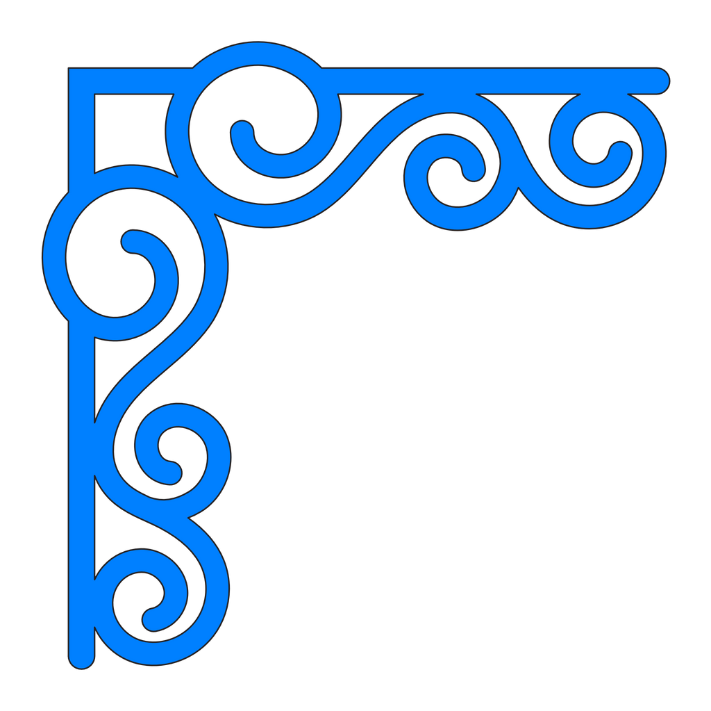 Esquina madera ( par, 2 piezas ) 048