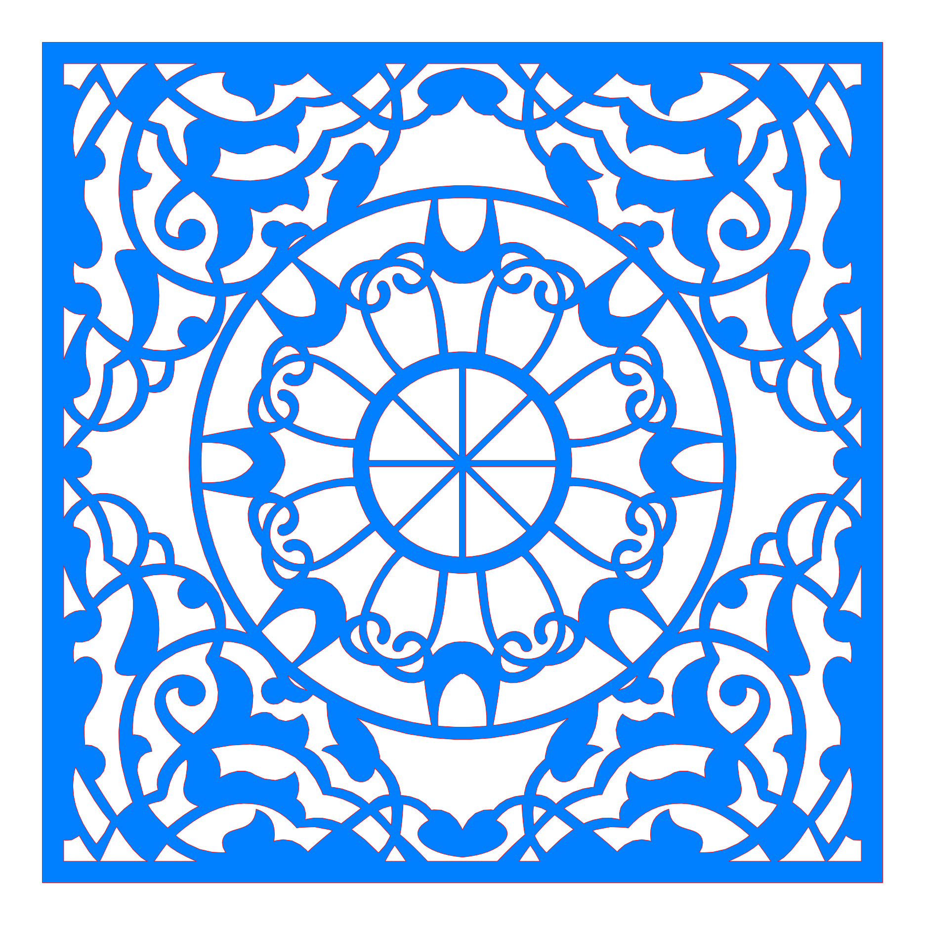 Decoración mandala de madera