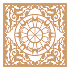 Decoración mandala de madera