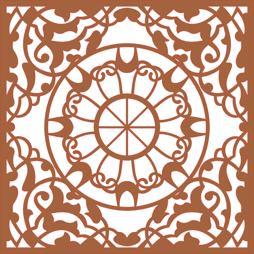 Decoración mandala de madera