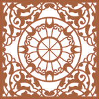 Decoración mandala de madera