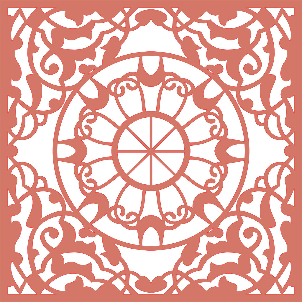 Decoración mandala de madera