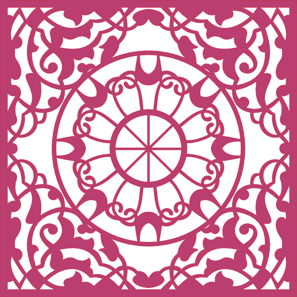 Decoración mandala de madera