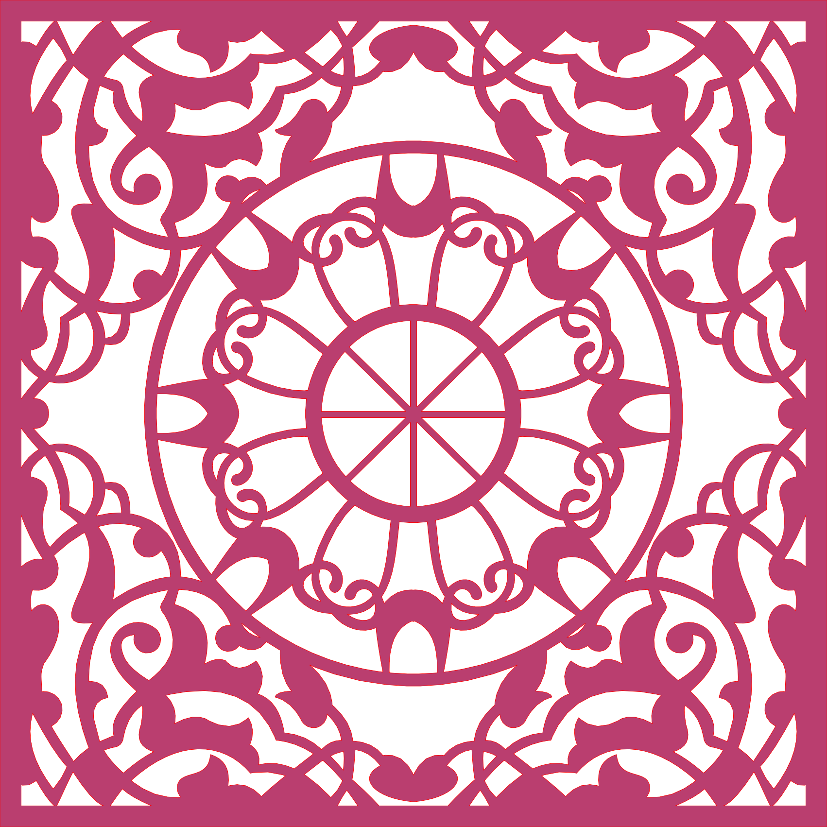 Decoración mandala de madera