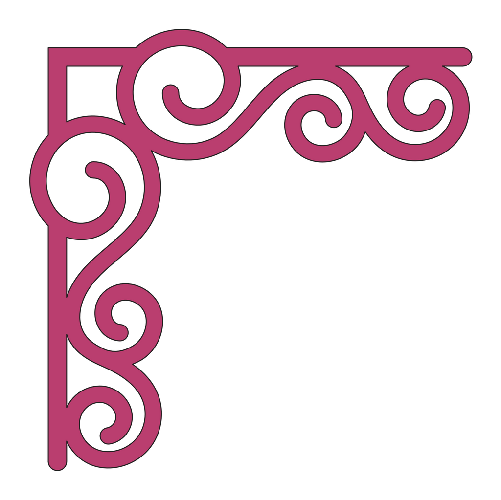 Esquina madera ( par, 2 piezas ) 048