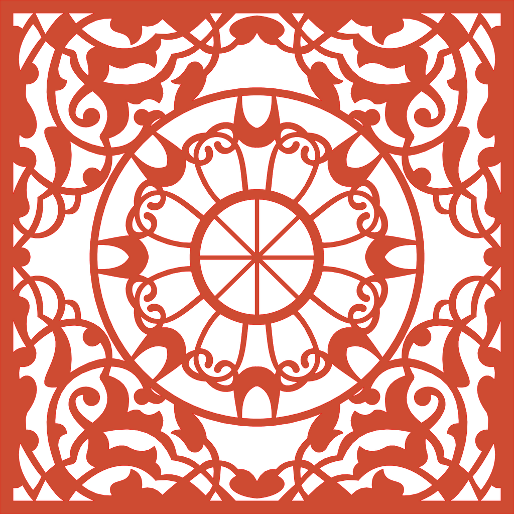 Decoración mandala de madera